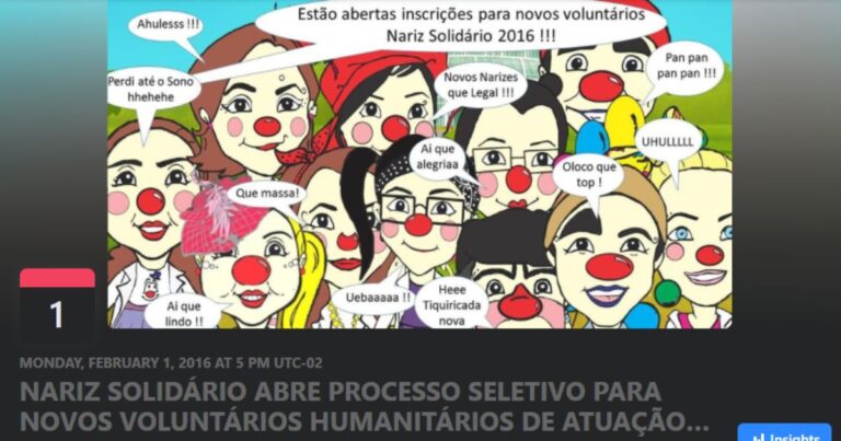 Nariz Solidário abre processo seletivo