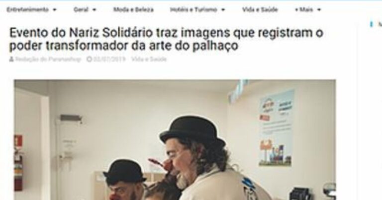 Evento do Nariz Solidário traz imagens que registram o poder transformador da arte do palhaço