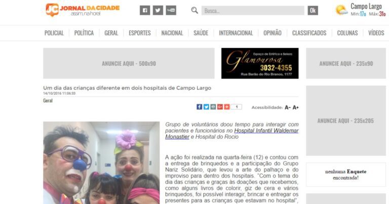 Um dia das crianças diferente em dois hospitais de Campo Largo