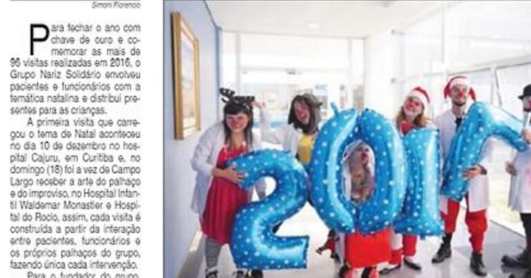 Nariz Solidário leva espirito natalino para dentro dos hospitais